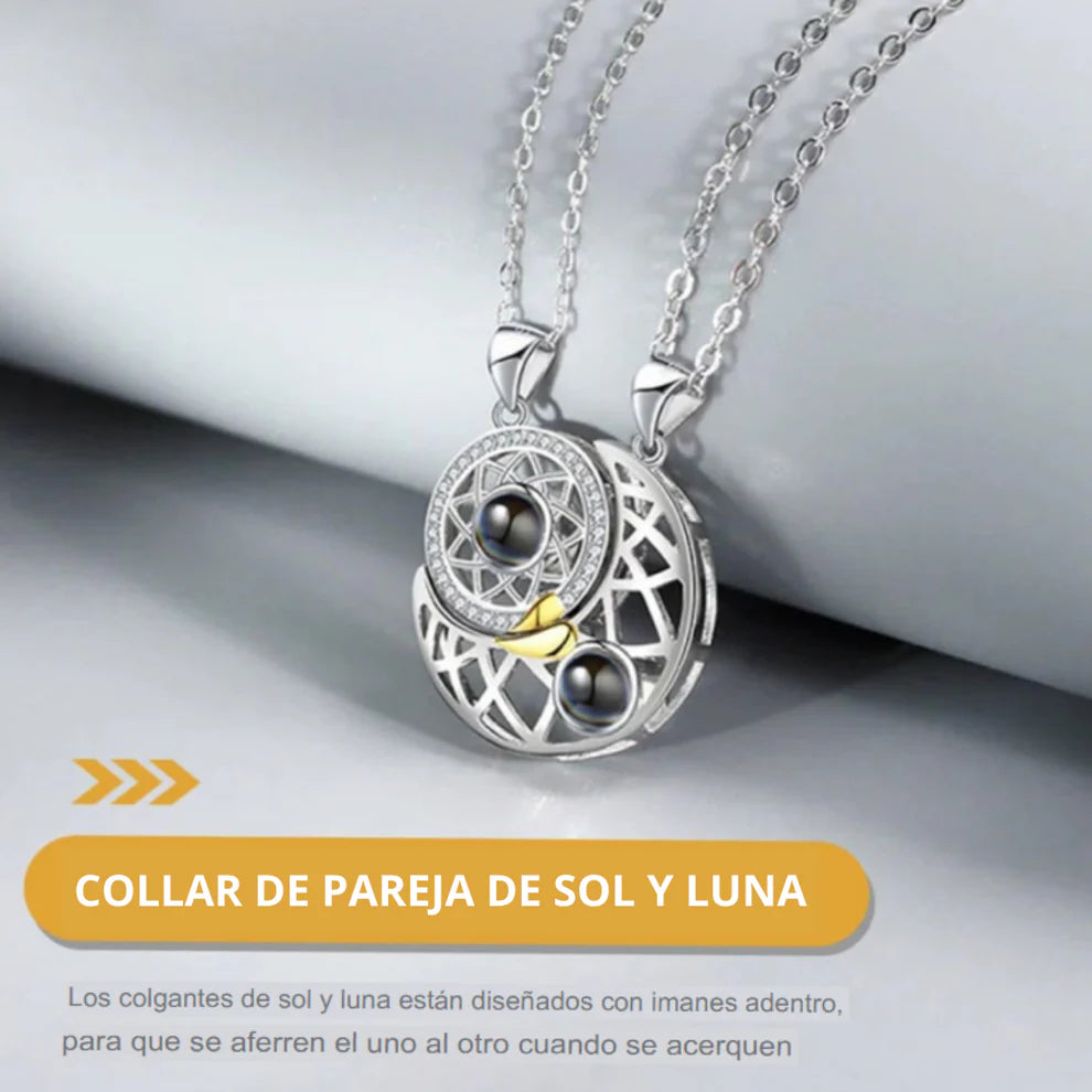 Collar de Pareja Sol y Luna
